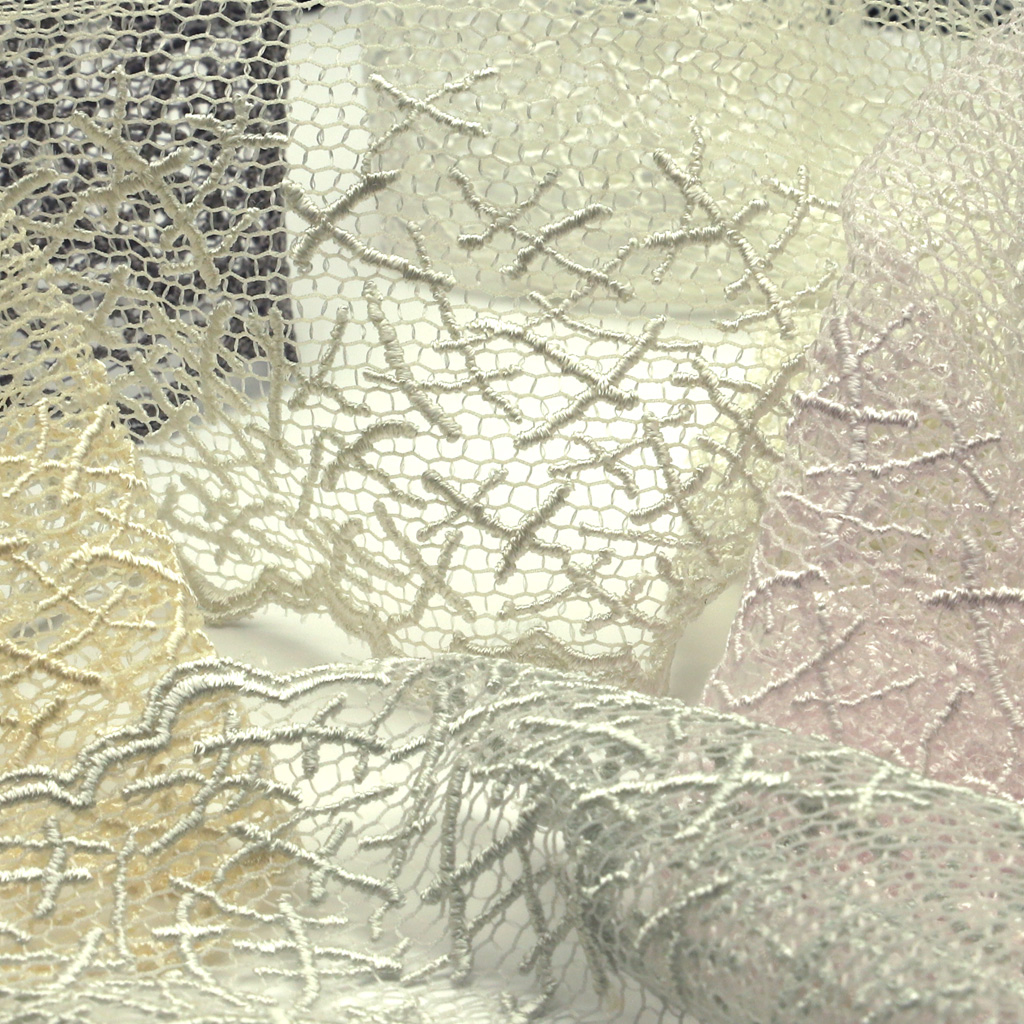 SHINDO (S.I.C.) Embroidered Tulle Lace (SIC-7549)